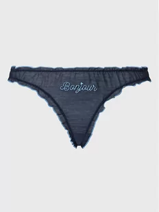 Undress Code Stringi Bonjour 488 Granatowy - Majtki damskie - miniaturka - grafika 1