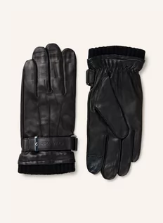 Rękawiczki - Calvin Klein Skórzane Rękawiczki Umożliwiające Obsługę Ekranów Dotykowych schwarz - grafika 1