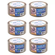 Taśmy klejące - 6X Taśma Pakowa Do Pakowania Brązowa 66 M X 50Mm - miniaturka - grafika 1