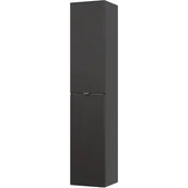 Szafki łazienkowe - Szafka Łazienkowa Wisząca Słupek 800 Capri Cosmos Comad Czarny, Dąb Craft Złoty - miniaturka - grafika 1