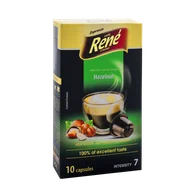 Kawa w kapsułkach i saszetkach - Rene Hazelnut (kawa aromatyzowana orzechowa) kapsułki do Nespresso - 10 kapsułek - miniaturka - grafika 1