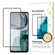 Szkła hartowane na telefon - Wozinsky super wytrzymałe szkło hartowane Full Glue na cały ekran z ramką Case Friendly Motorola Moto G62 czarny - miniaturka - grafika 1