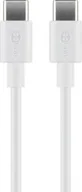 Kable USB - Kabel USB Goobay USB-C - USB-C 1 m Biały (JAB-4780426) - miniaturka - grafika 1