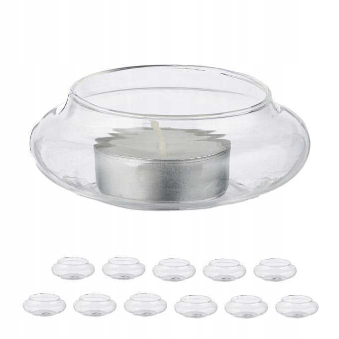 Pływający świecznik podstawka na tealight podgrzewacze 12 sztuk