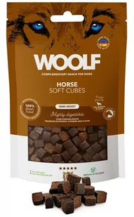 Woolf Soft Cubes Monoprotein Horse 100g - Przysmaki dla kotów - miniaturka - grafika 1