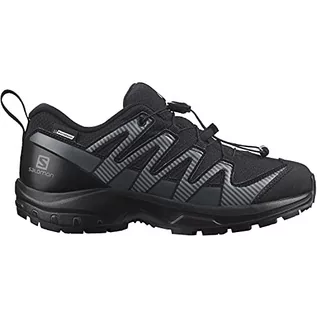 Buty dla chłopców - Salomon XA PRO 3D V8 CSWP Unisex dziecięce wodoszczelne buty trekkingowe, Black Ebony - 36 EU - grafika 1