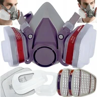 Odzież robocza - MASKA LAKIERNICZA PÓŁMASKA PRZECIWPYŁOWA 6200 ZESTAW + FILTRY KOMPLET r. L - miniaturka - grafika 1