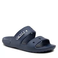 Klapki i japonki damskie - Crocs Klapki Classic Sandal 206761 Navy - miniaturka - grafika 1