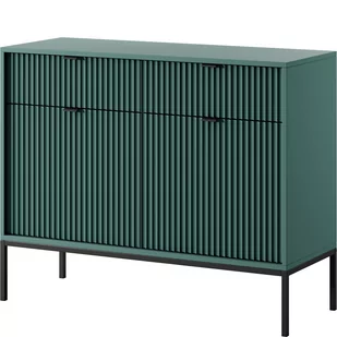 Komoda KSZ-104 Nova Labrador Piaski Meble Labrador Mat, Czarny, Czarna - Komody - miniaturka - grafika 1