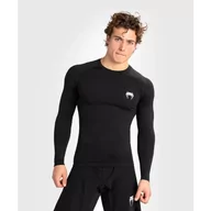 Kimona, stroje i obuwie - Venum Rashguard Długi Rękaw Contender Long Sleeve Black/White - miniaturka - grafika 1