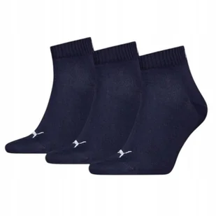 Skarpety Puma Quarter Plain 3 pary 938589-10 granatowy 35-38 - Skarpetki męskie - miniaturka - grafika 1