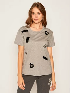 Koszulki i topy damskie - Emporio Armani T-Shirt 6G2T7M 2J95Z 0616 Szary Regular Fit 38, 40, 42 - grafika 1