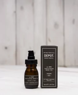 Depot Depot No 505 olejek odżywczy do brody skóra i drewno 30ml - Kosmetyki i akcesoria do pielęgnacji brody - miniaturka - grafika 1