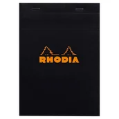 Notesy i bloczki - Blok Rhodia N°16 A5 14,8x21 cm, kratka, czarny - miniaturka - grafika 1