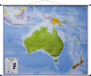 Australia mapa ścienna polityczna, 1:7 000 000 - WYSYŁKOWO LUB W KSIĘGARNIACH : KRAKÓW - ŁÓDŹ - POZNAŃ - WARSZAWA Maps International - Atlasy i mapy - miniaturka - grafika 1