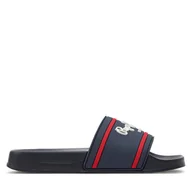 Buty dla chłopców - Klapki Pepe Jeans Slider Logo B PBS70054 Granatowy - miniaturka - grafika 1