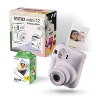 Aparaty natychmiastowe - Instax-Fujifilm Zestaw: Aparat Do Fotografii Natychmiastowej Mini 12 Fioletowy+ Wkłady 20 Szt - miniaturka - grafika 1