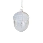 Bombki - Cc Design Interior Bombka Żołądź Jasny Srebrny - miniaturka - grafika 1