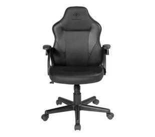 Deltaco GAM-130 - dla dzieci - czarny - skóra ECO - do 80kg - Fotele gamingowe - miniaturka - grafika 1
