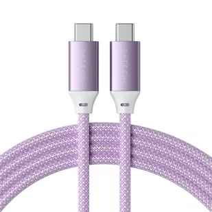 SATECHI Kabel USB-C USB-C Szybkie Ładowanie 100W 480 Mb/s 2m, Różowy - Kable USB - miniaturka - grafika 1