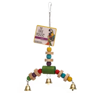 HAPPYPET JINGLER - WISZĄCA ZABAWKA Z DZWONECZKAMI - Akcesoria dla ptaków - miniaturka - grafika 1
