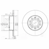 Tarcze hamulcowe - Tarcza hamulcowa DELPHI BG3890C - miniaturka - grafika 1