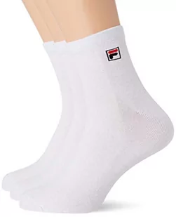 Fila męskie skarpety sportowe, trwałe, oddychające skarpety z miękkiego dotyku (zestaw 6 sztuk), Biały (Biały B1 - Bl), 39-42 EU - Skarpetki damskie - miniaturka - grafika 1