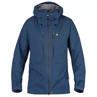 Kurtki męskie - Fjällräven Męska kurtka górska Lite Eco-shell Jkt M niebieski niebieski górski L - miniaturka - grafika 1