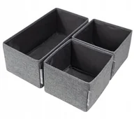 Pudła i pojemniki do przechowywania - Zestaw 3 szarych organizerów Bigso Box of Sweden Drawer - miniaturka - grafika 1