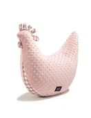 Kołdry i poduszki dla dzieci - La Millou Kura Babci Dany minky ( Princess Chessboard - Smoke Rose ) - miniaturka - grafika 1