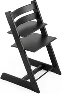 Krzesełka do karmienia - Stokke Tripp Trapp - Krzesełko Do Karmienia Z Litego Drewna Dla Dzieci I Dorosłych | Oak - Black - miniaturka - grafika 1