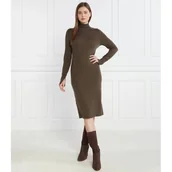 Sukienki - Calvin Klein Wełniana sukienka EXTRA FINE HIGH-NK - miniaturka - grafika 1