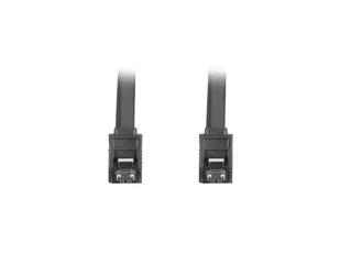 LANBERG Kabel SATA Lanberg DATA III 6Gb/s F/F 0,5m metalowe zatrzaski czarny (CA-SASA-14CU-0050-BK) - Kable komputerowe i do monitorów - miniaturka - grafika 2