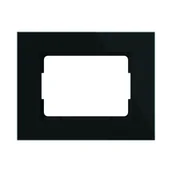 Klawisze i ramki - Vilma Ramka szklana czarna R01GB - miniaturka - grafika 1