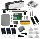 Zestawy do bram - FAAC Zestaw ALFA 414 do 3 m + 3 Piloty + Lampa SŁUPKOWA + Odbojnik - miniaturka - grafika 1