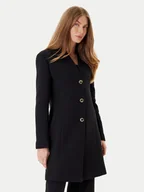 Płaszcze damskie - Rinascimento Płaszcz wełniany CFC0126119003 Czarny Regular Fit - miniaturka - grafika 1