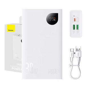 Powerbank Baseus Adaman 2, 20000mAh, 30W, 3xUSB, USB-C (biały) - Powerbanki - miniaturka - grafika 2