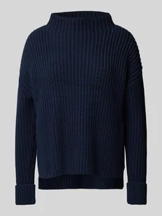 Sweter z dzianiny z golfem model ‘SELMA’ - Swetry damskie - miniaturka - grafika 1