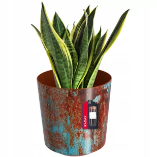 Doniczka Osłonka Na Doniczkę Kwiaty Rdzawa 19X20Cm - Donice Doniczka Osłonka Na Doniczkę Kwiaty Rdzawa 19X20Cm - Donice - miniaturka - grafika 1