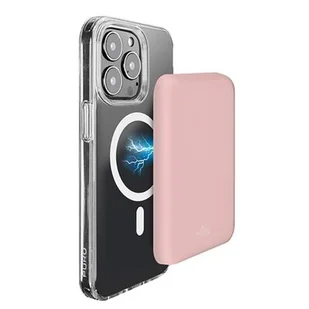 PURO Slim PowerMag MagSafe 4000 mAh Różowy - Powerbanki - miniaturka - grafika 1