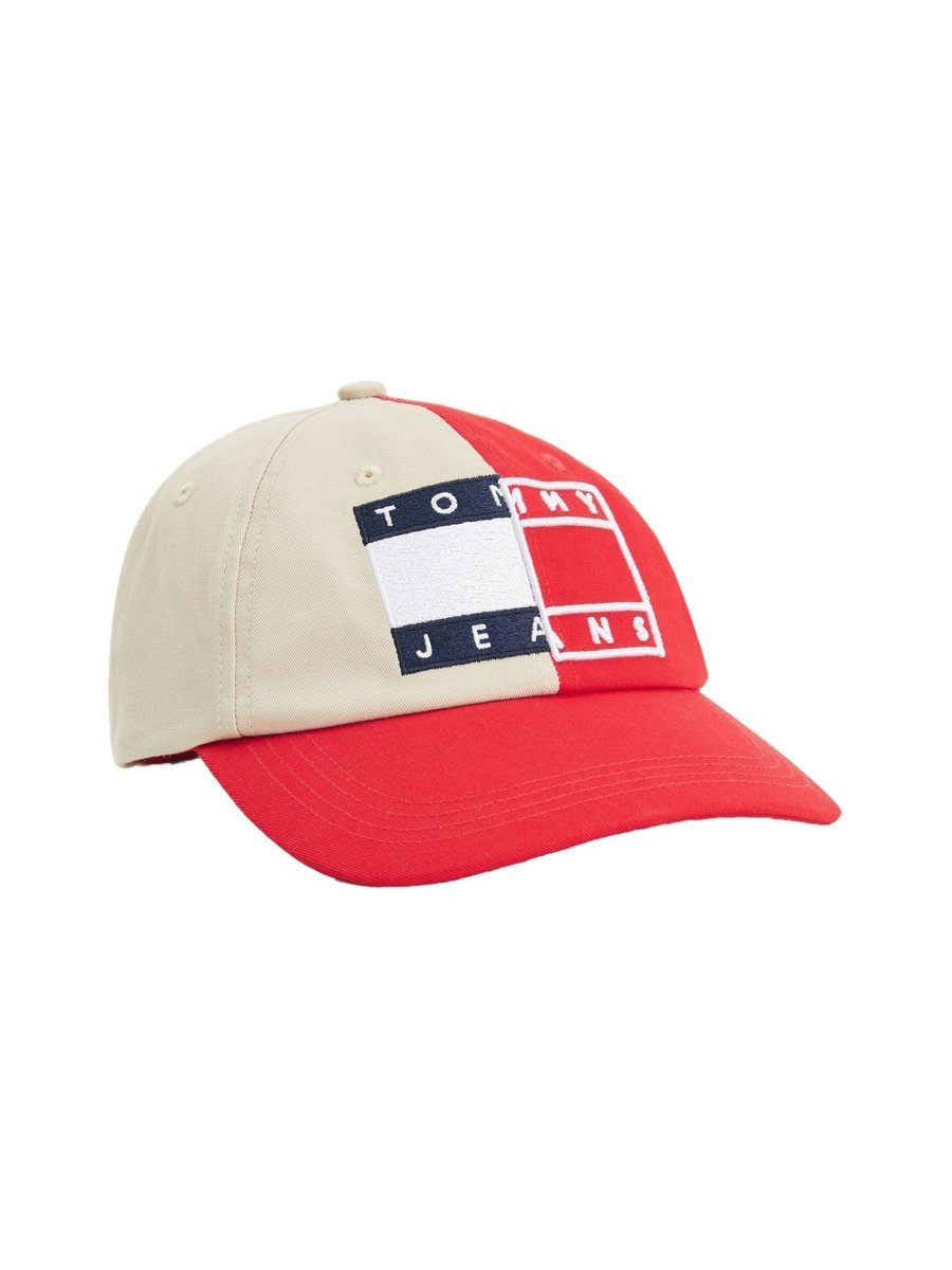 Tommy Hilfiger Czapka Z Daszkiem Tjw Heritage Cap Splice Red/Beige Aw0Aw11769 0Gz