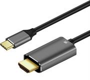 Kable komputerowe i do monitorów - KABEL USB-C męski - HDMI 2.0 męski 4K 60Hz (ALU) ART oem 1.8m - miniaturka - grafika 1