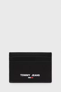 Portfele - Tommy Jeans Tommy Jeans Etui na karty męski kolor czarny - grafika 1