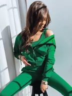 Bluzy damskie - Bluza damska MY LOVE zielona Dstreet BY1197-XL - miniaturka - grafika 1