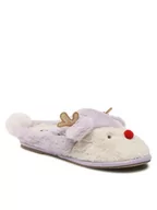 Kapcie damskie - Vero Moda Kapcie Vmdeer Slippers 10274203 Fioletowy - miniaturka - grafika 1