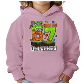 Bluzy dla dziewczynek - BLUZA DZIECIĘCA Z KAPTUREM 67 SIX SEVEN VIRAL 110-116 DLA DZIECKA PREZENT - miniaturka - grafika 1