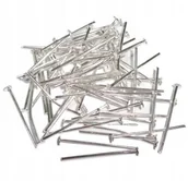 Pinezki - SZPILKI KRÓTKIE 14MM srebrne biurowe kreatywne 50g - miniaturka - grafika 1