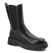 Botki damskie - Czarne Botki Filippo Ocieplane Buty Damskie - miniaturka - grafika 1