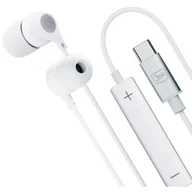 Słuchawki - 3mk Wired Earphones USB-C białe - miniaturka - grafika 1