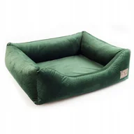 Legowiska dla psów - Boutiquezoo LEGOWISKO DLA MAŁEGO PSA KANAPA VELVET ZIELONA SOFA PREMIUM M BTQZ-KANAPA-ZIELONA-VELVET-002 - miniaturka - grafika 1